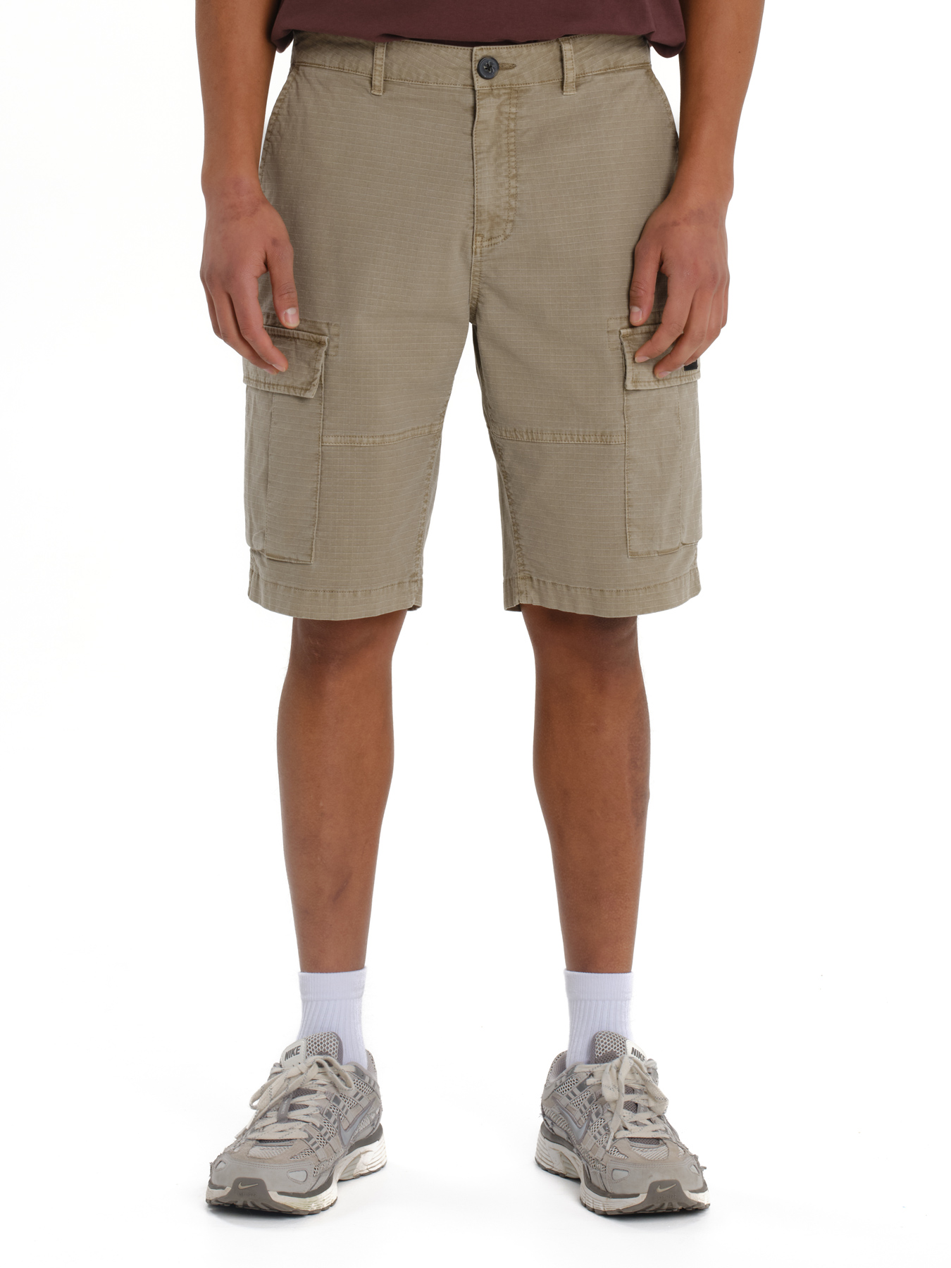 261.EM47.34-BEIGE_1 EMERSON CARGO SHORTS RIPSTOP BEIGE - Image 1