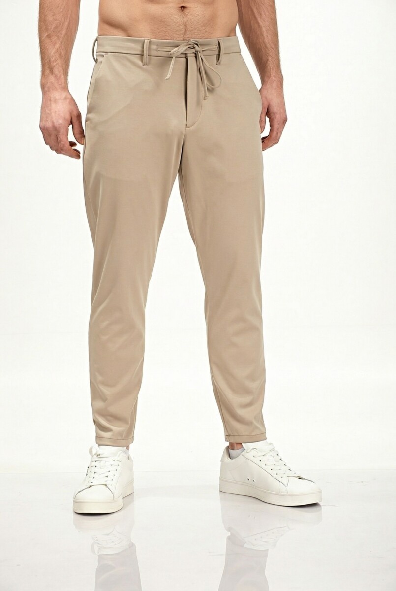202604031751179050 BLUE CRAFT JOGGING PANTS NORIBU CARROT FIT BEIGE - Image 1