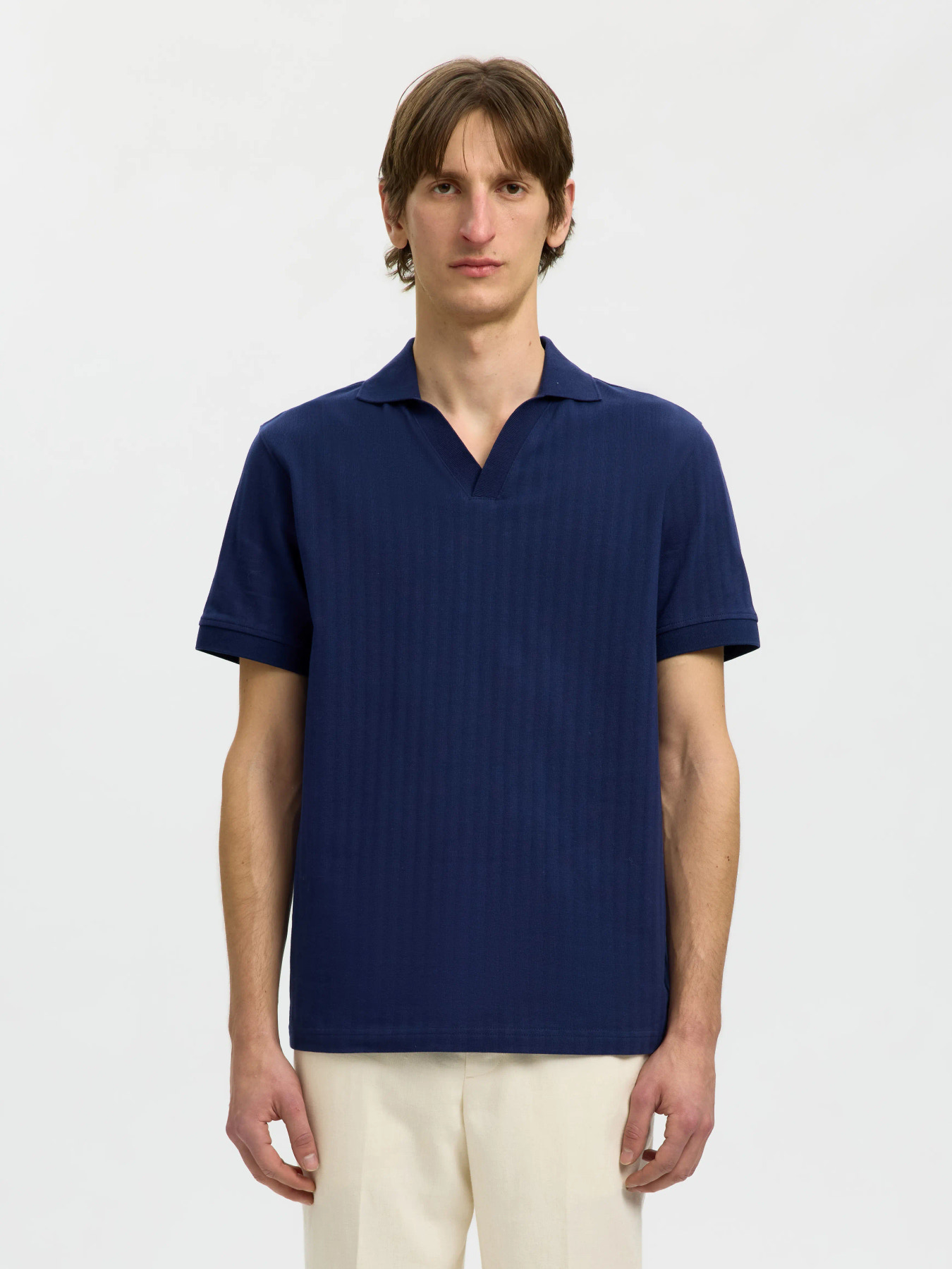 F_16101619_M_4994729_Front_1 SELECTED POLO SLHMILAN OCEAN CAVERN - Image 1