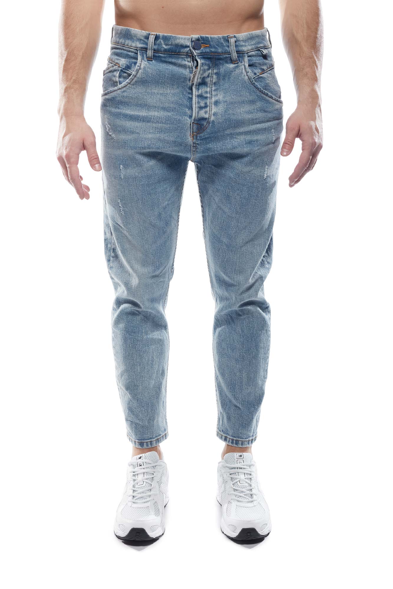 Q8394-32-Monaco-Jeans-CoverSS26-1 COVER JEANS MONACO 3D LOOSE CROPPED LIGHT BLUE - Image 1