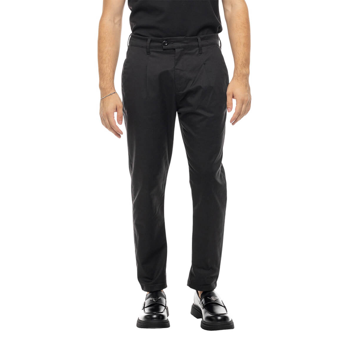 TY101-31-BLK COVER CHINOS ΜΟΝΟΠΙΕΤΟ ΠΑΝΤΕΛΟΝΙ BLACK - Image 1