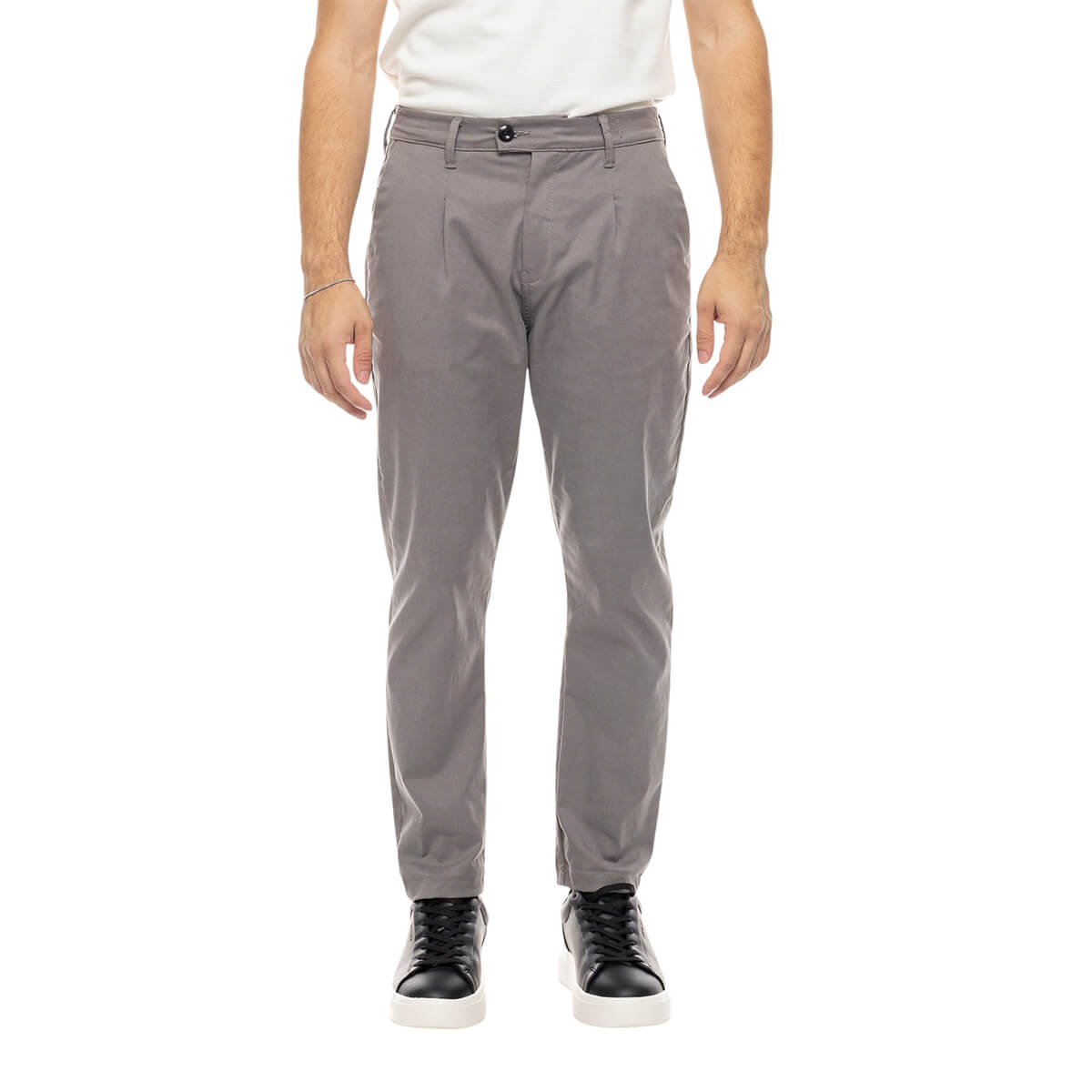 TY101-31-GREY-1 COVER CHINOS ΜΟΝΟΠΙΕΤΟ ΠΑΝΤΕΛΟΝΙ FANCO - Image 1