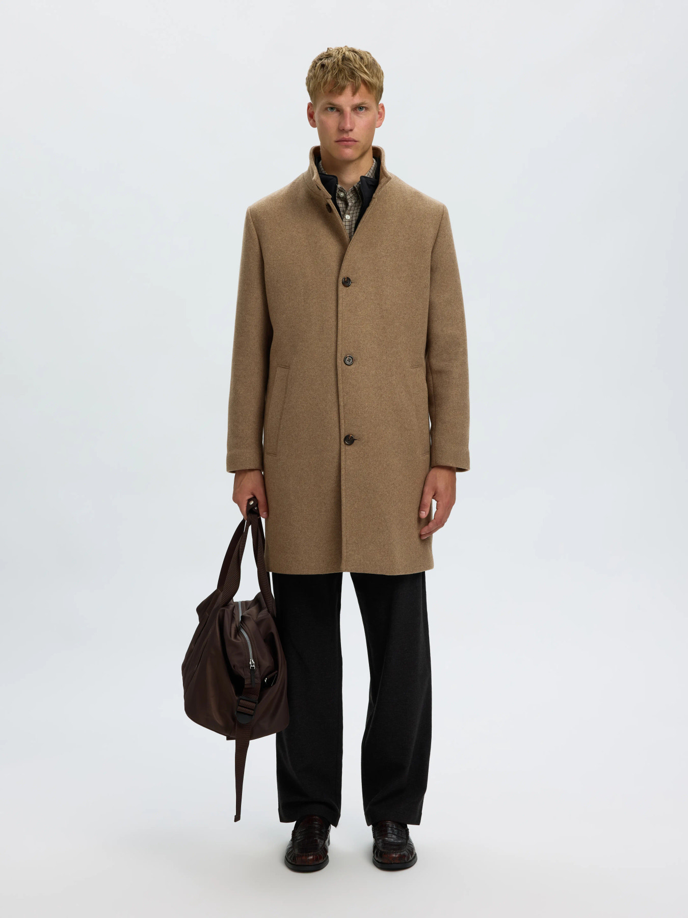 F_16097628_M_4777009_Front Full SELECTED ΠΑΛΤΟ SLMRIANAR WOOL BLEND - Image 1